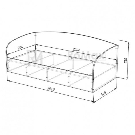 Купить Кровать JUNIOR 900 х 2000 в Виннице