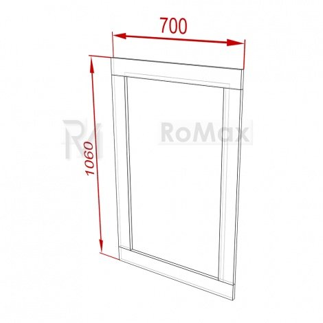 Купить Зеркало White Mix 700х1060 в Виннице