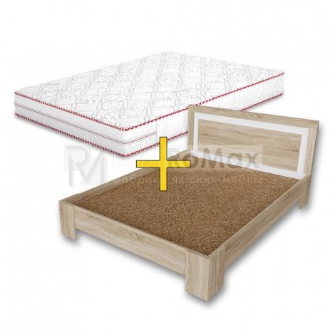 Ліжко White Mix + Матрац Carmin (120х200)
